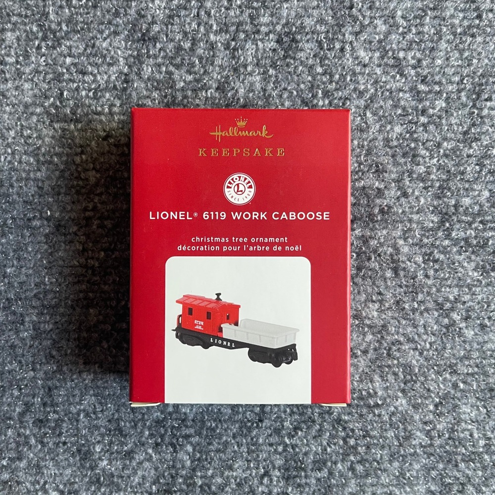 Hallmark Keepsake 2020 Lionel 6119 Work Caboose Die-Cast Metal Ornament QXI2494